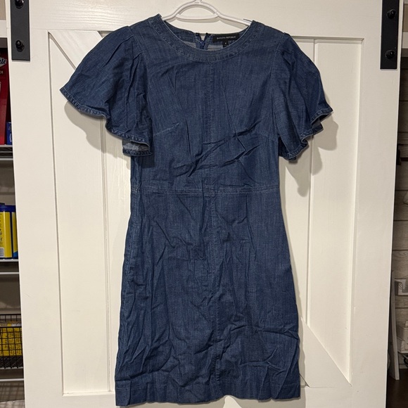 Banana Republic Chambray Blue Mini Dress - Picture 1 of 4